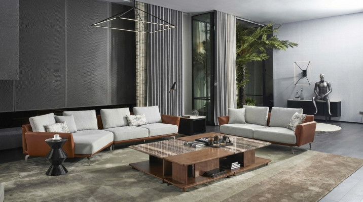 Corner sofa living landscape sofa couch L-shape upholstered couches design set leather