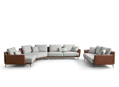 Corner sofa living landscape sofa couch L-shape upholstered couches design set leather