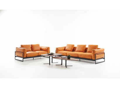 Designer Sofa Set 3+2 Seater Couch Upholstered Set Italian Furniture