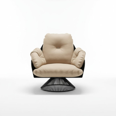 Armchair Club Lounge Design Recliner Chair Upholstered Sofa 1-Seater TV Leather Swivel