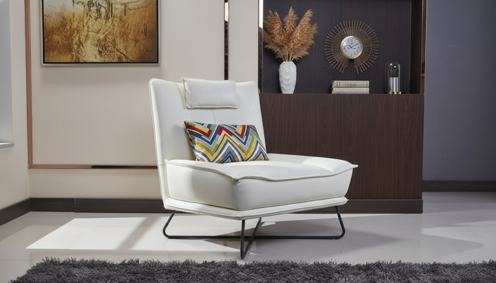 Luxury Chair Upholstery Cocktail Relax Lounge Club Chairs Furniture Design Armchair White