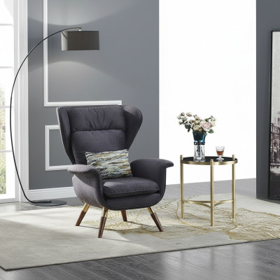 Armchair Design Couch Sofa Seater Luxury Wing Seat Relax Leather Lounge Club Upholstery