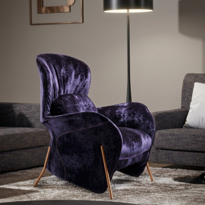 Armchair Club Lounge Designer Chair Upholstered Sofa 1-Seater Relax