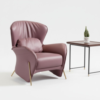 Armchair Design Couch Sofa Relax Leather Lounge Club Upholstery Seat Luxury Leather S