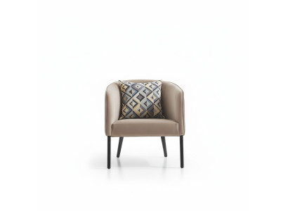Luxury Chair Upholstered Cocktail Relax Lounge Club Chairs Furniture Design Armchair Beige