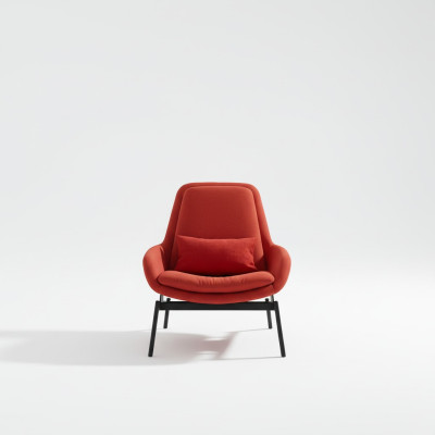 Luxury Chair Upholstery Cocktail Relax Lounge Club Chairs Furniture Design Armchair Red