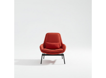 Luxury Chair Upholstery Cocktail Relax Lounge Club Chairs Furniture Design Armchair Red