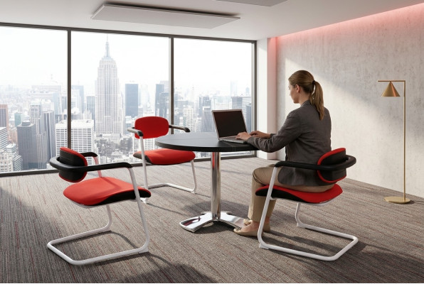 Decorative cantilever chair visitor chair conference chairs armchair