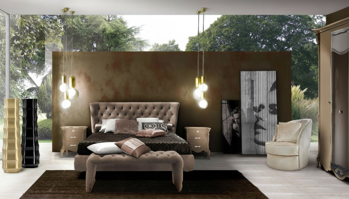 Bed Cushion Design Luxury Double Hotel Beds Chesterfield Sleep Room