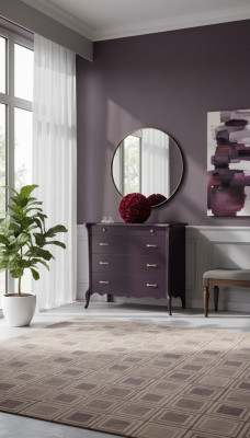 Chest of drawers with 4 drawers sideboard wooden cabinet dresser chests of drawers purple
