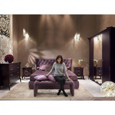 Bed Cushion Design Luxury Double Hotel Beds Bedroom Luxury Purple