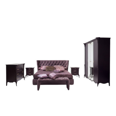 Bed Cushion Design Luxury Double Hotel Beds Bedroom Luxury Purple