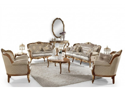 Sofa Baroque Rococo Classic Three-Seater 3-Seater Couch Upholstered Sofas Couches