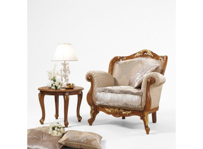 Textile Armchair 1-Seater Sofa Upholstered Sofas Design Luxury Classic Baroque Rococo