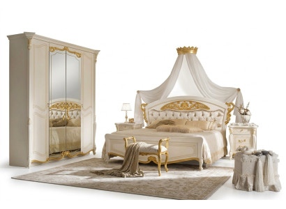 Wedding bed double marriage beds classic Italian style furniture baroque