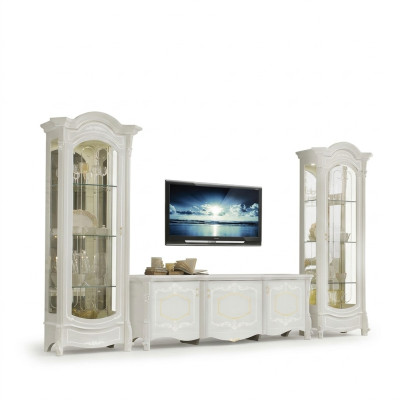 Italian Style Furniture - Living Room 3 Piece Set Living Room Display Cabinet rtv xlmoebel ®