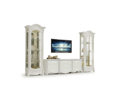 Italian Style Furniture - Living Room 3 Piece Set Living Room Display Cabinet rtv xlmoebel ®
