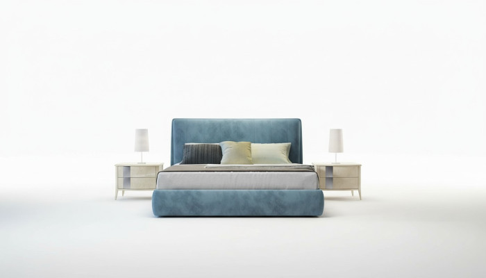 Designer bed upholstery design luxury double hotel beds sleep room