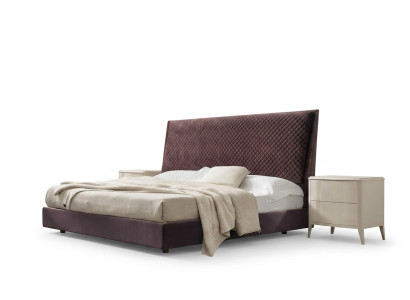 Bed + 2x nightstands 3-piece bedroom set design modern luxury Italy furniture new