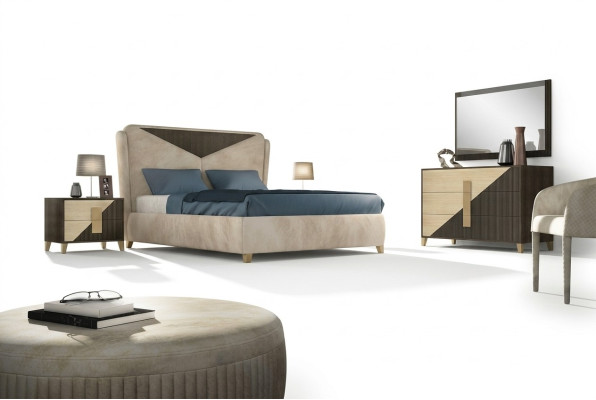 Bed Nightstand Dresser 4-piece Bedroom Set Design Modern Luxury Beds New