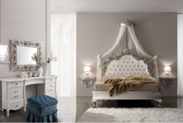 Makeup Table + Mirror + Stool Elegant Dresser Bedroom Chest of Drawers Baroque Rococo