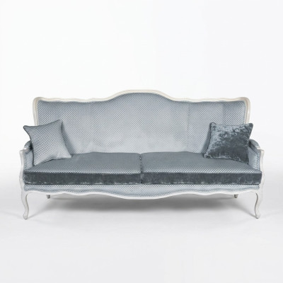 Classic three-seater sofa 3-seater couch baroque rococo upholstered sofas couches