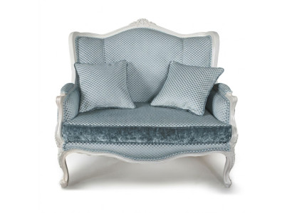 Couch Textile Fabric Sofa Noble Design Designer 2-Seater Furniture Classic Furniture