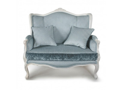 Couch Textile Fabric Sofa Noble Design Designer 2-Seater Furniture Classic Furniture
