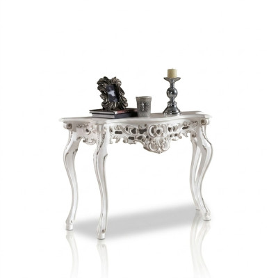 Designer luxury console table consoles wooden design silver classical new