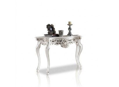 Designer luxury console table consoles wooden design silver classical new