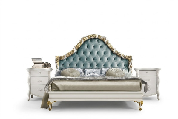 3-piece bedroom set bed with 2 bedside nightstands console hotel beds double upholstered