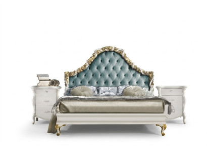 3-piece bedroom set bed with 2 bedside nightstands console hotel beds double upholstered