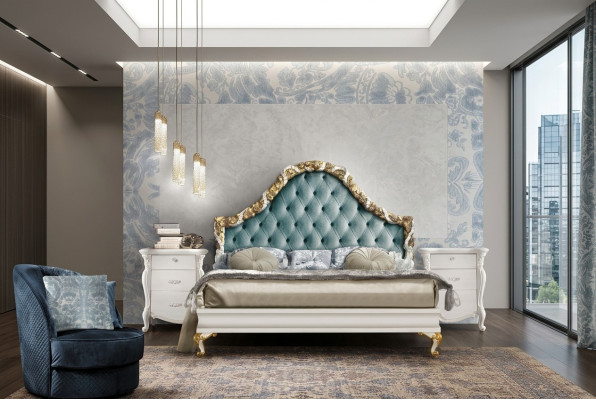 Bed Pillow Design Luxury Double Hotel Beds Sleep Room Italian Furniture