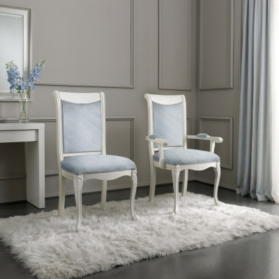 Living room chair design dining room wooden chairs upholstered with armrest baroque rococo