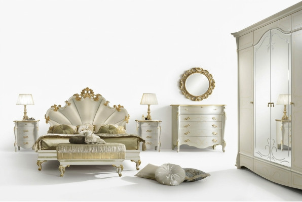 Baroque nightstand bedside cabinet dresser side table console high-gloss table