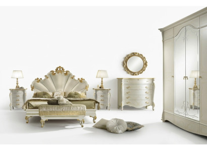 Baroque nightstand bedside cabinet dresser side table console high-gloss table