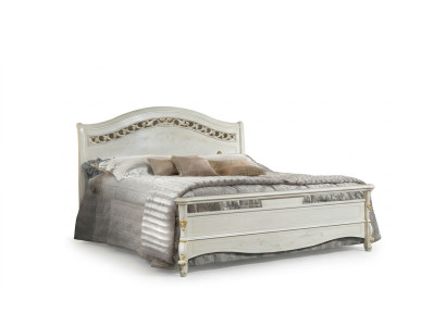 Classic bed double bed beds bedroom wood Italian furniture