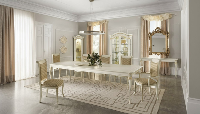 Baroque Antique Style Dining Table Genuine Classic Wood Designer Tables Rococo