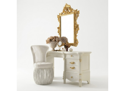 Dressing table mirror stool sideboard bedroom chest of drawers baroque rococo 3-piece new
