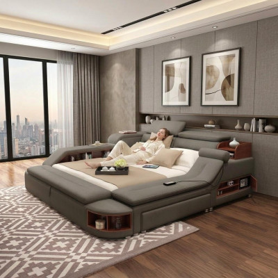 Exclusive Bed Design Upholstered Beds Shelf Safe Safe Deposit Double