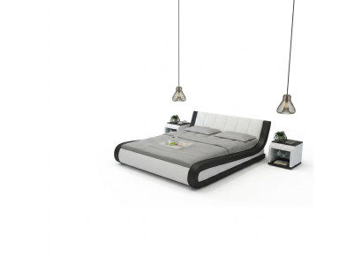 Bed leather bed upholstered bed modern double bedroom double bed beds