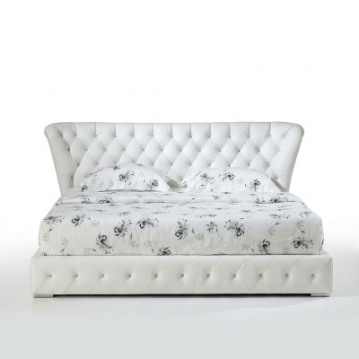 Designer Chesterfield Leather Bed Hotel Double Luxury Sleeping Room