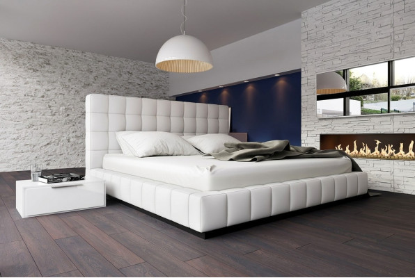 Designer upholstered bed bed white beds leather bed double bed marriage bed designer bed