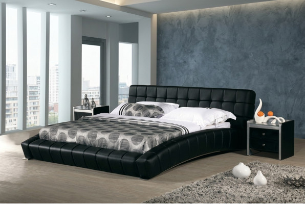 Upholstered bed beds bed upholstery marriage leather textile designer double