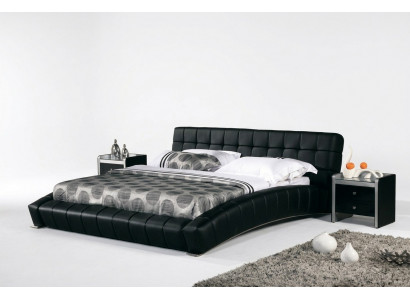 Upholstered bed beds bed upholstery marriage leather textile designer double