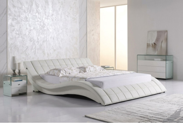 Designer upholstered bed white bed beds leather bed double bed marriage bed designer bed