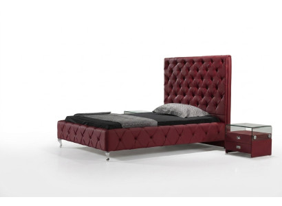 Designer Bett Chesterfield Leather Hotel Beds Luxury Double Sleep Rooms