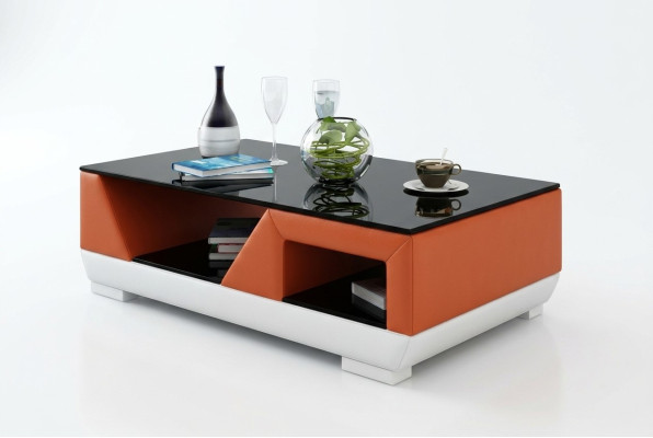 Classic luxury designer coffee table sofa living room decor table leather