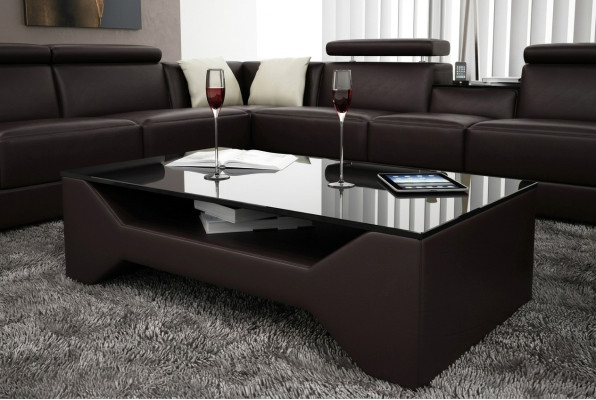 Classic luxury designer coffee table decor sofa living room table leather