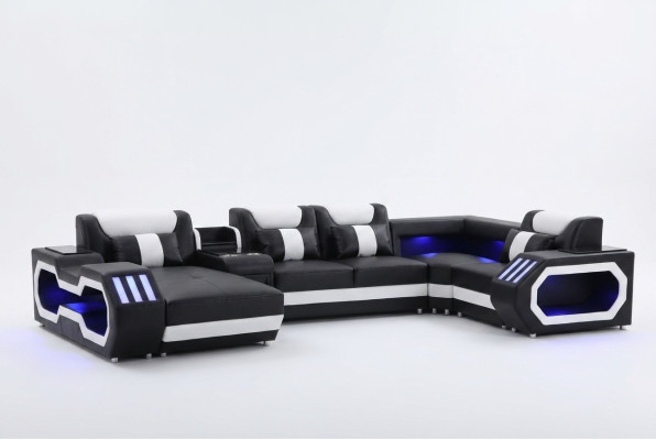 Mega large living landscape - Lighting system sofa upholstery new couch